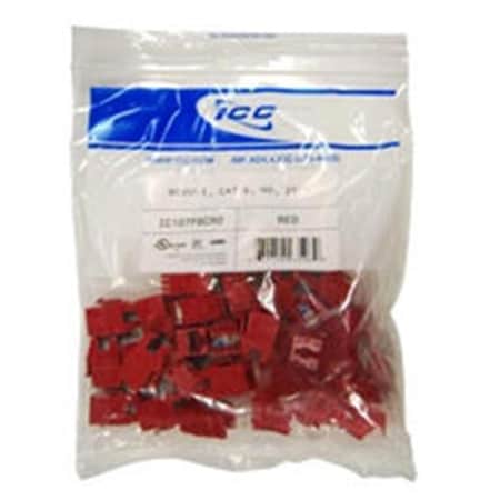 Icc Module Cat 6 Hd 25Pk Red ICC-IC107F6CRD